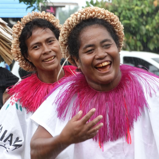 Sikaiana Cultural Village Honiara Solomon Islands Stock Photo